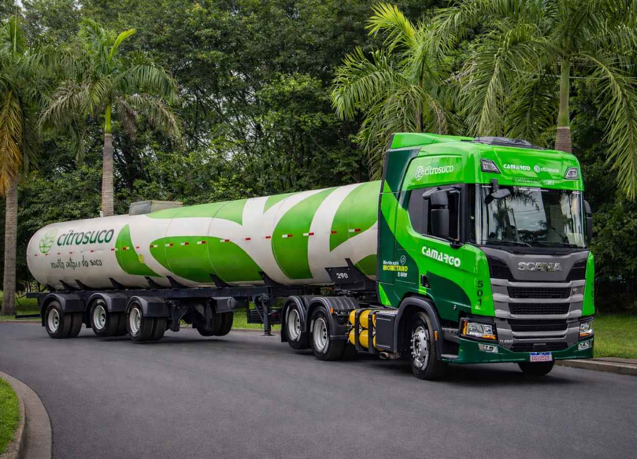 Citrosuco testa biometano na frota e projeta corte de emissões no transporte